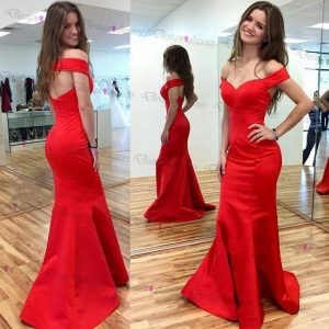 Vestidos de noche rojos 2018