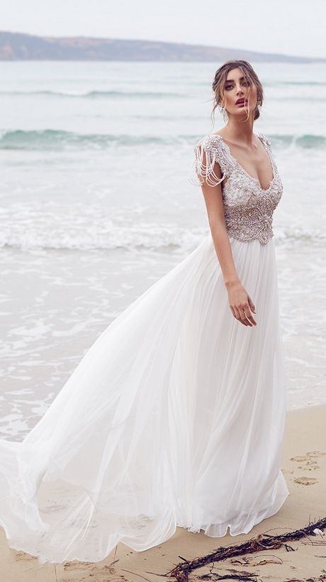 Vestidos de novia playa 2018