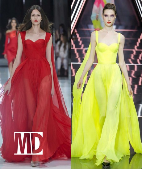 Tendencias de vestidos de noche 2019