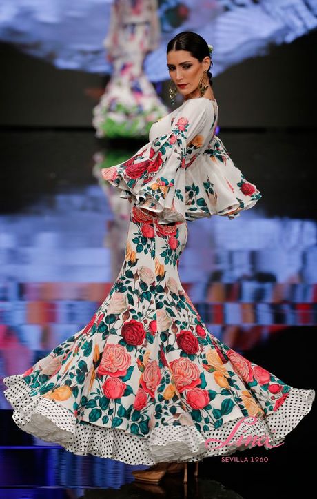 Trajes de flamenca lina 2019