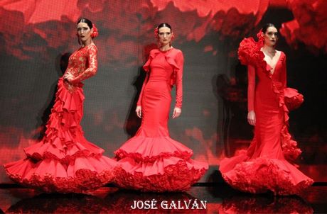 Trajes de flamenca rojos 2019