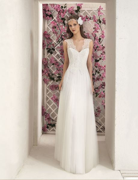 Vestido de novia sencillo 2019