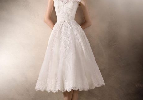 Vestido novia corto 2019