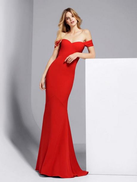 Vestido rojo coctel 2019