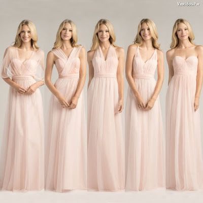 Vestidos de damas largos 2019