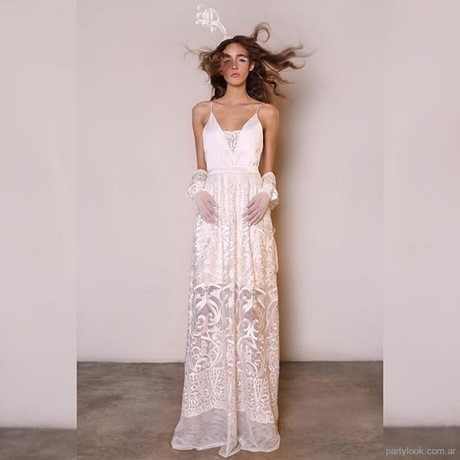 Vestidos largos blanco 2019