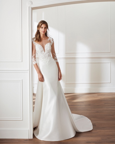 Vestidos sencillos de novia 2019