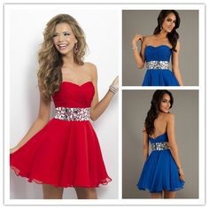 Vestidos strapless cortos juveniles