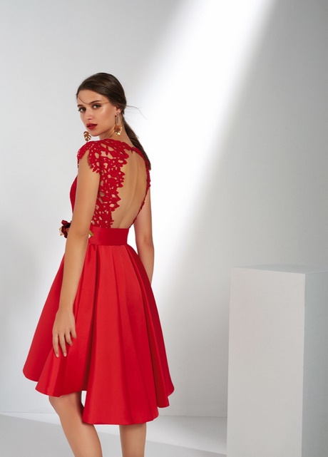 Vestidos de fiesta cortos rojos 2018