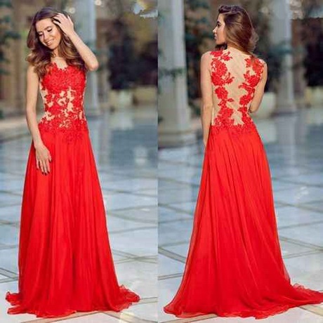 Vestidos de fiesta rojos 2018