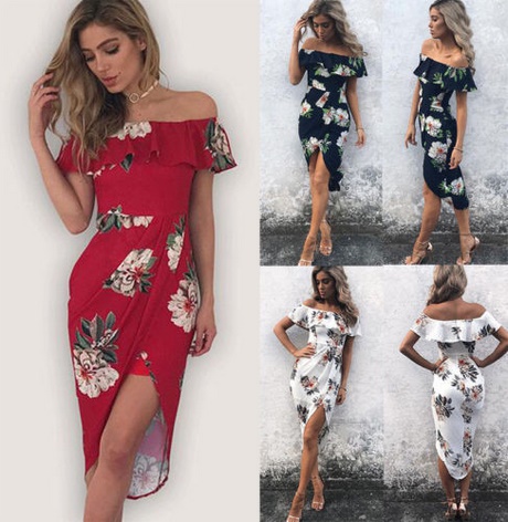 Vestidos estampados cortos 2018