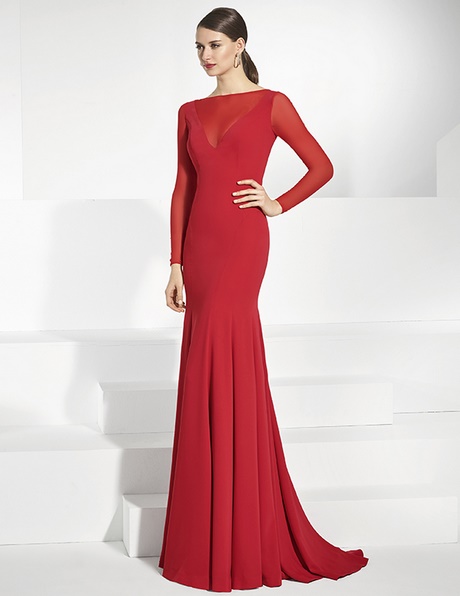 Vestidos largos rojos 2018