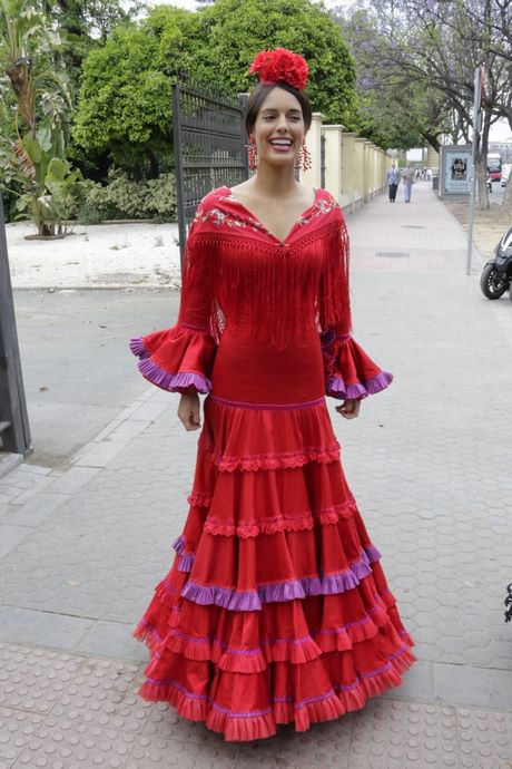 Trajes de flamenca rojos 2021
