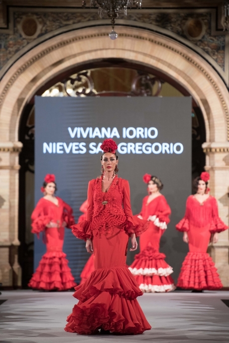 Trajes de flamenca rojos 2021