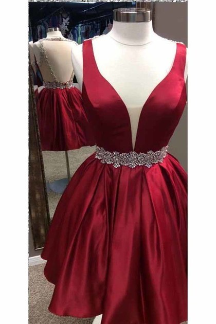 Vestido rojo coctel 2021