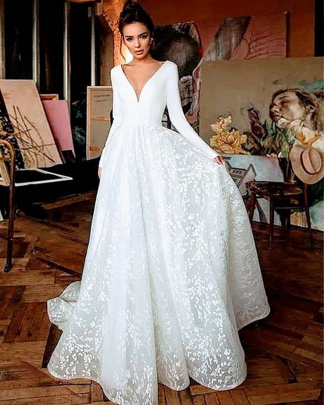 Vestidos de novia sencillos y elegantes 2021