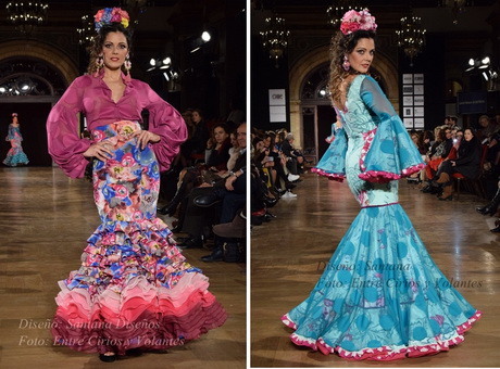 Diseños de trajes de flamenca 2016