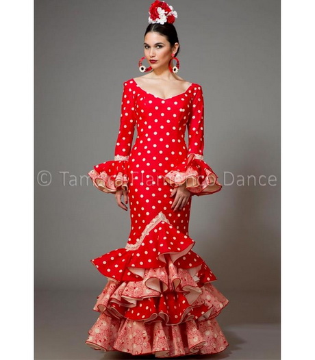 Trajes de flamenca rojos 2016