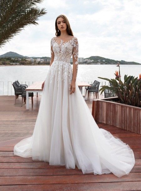 Vestidos de novia con encaje 2020