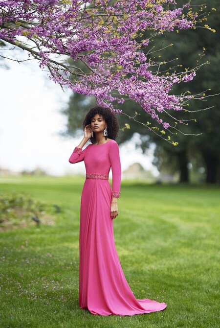 Vestidos coctel rosa clara 2023