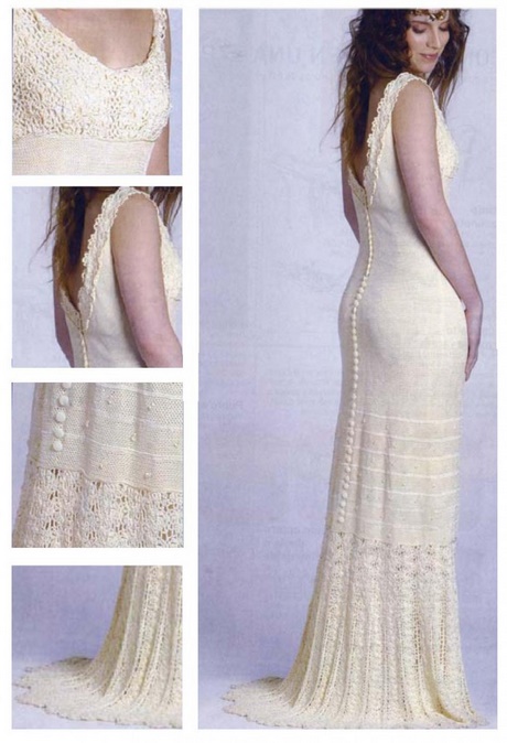 Vestido largo crochet