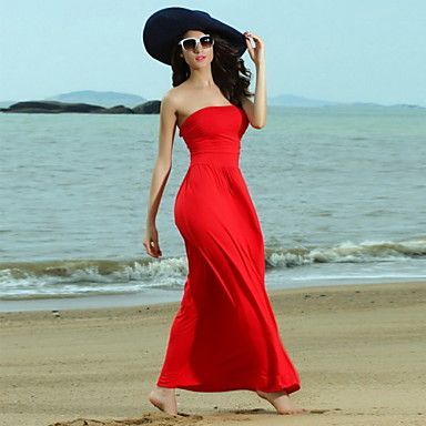 Maxi vestido rojo