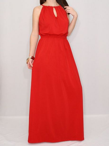 Maxi vestido rojo