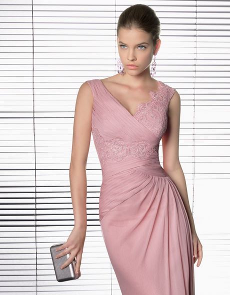 Vestido coctel rosa