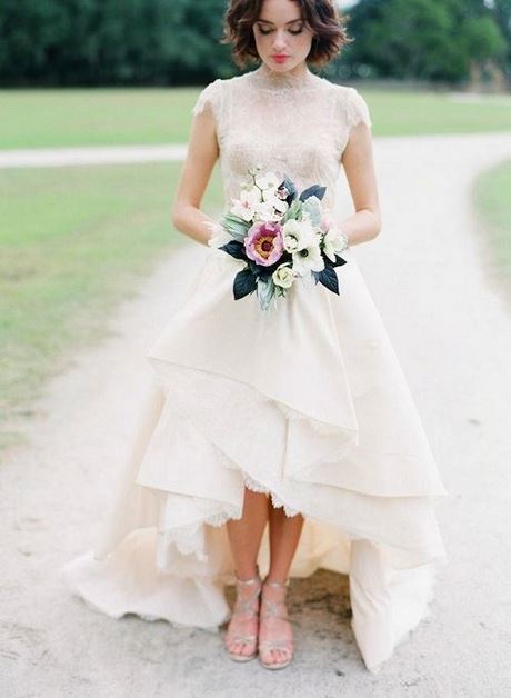 Vestido de novia boda civil de dia