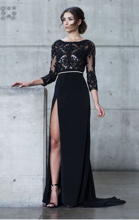 Vestido negro gala