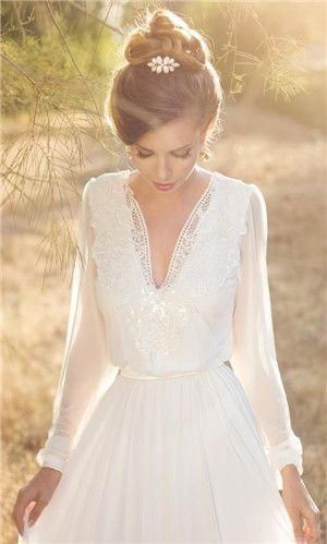 Vestido novia vintage corto