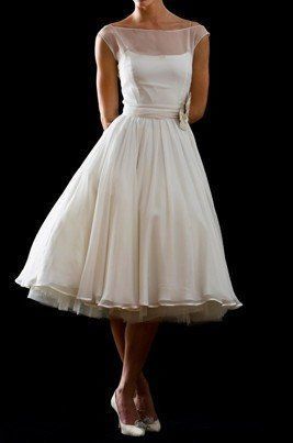 Vestido novia vintage corto