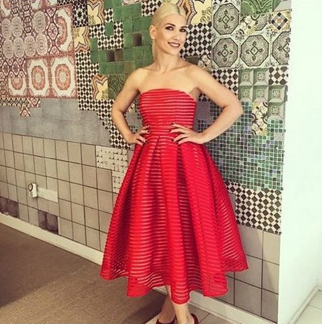 Vestido rojo midi