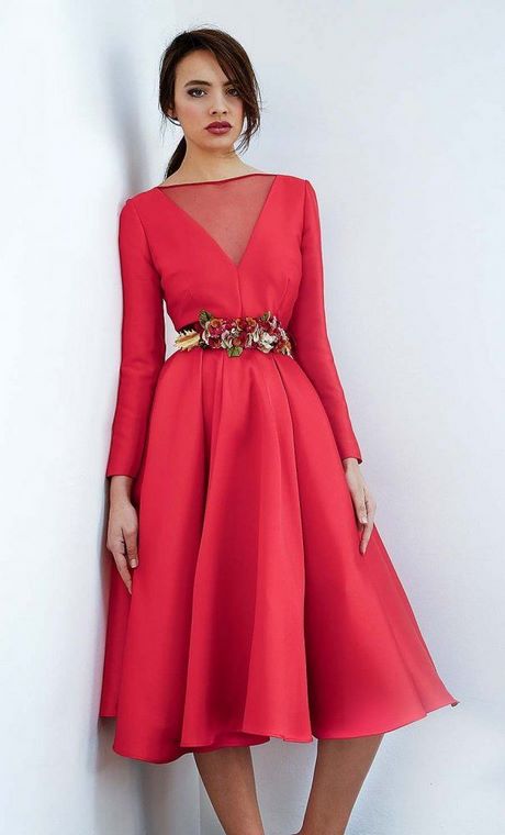 Vestido rojo midi