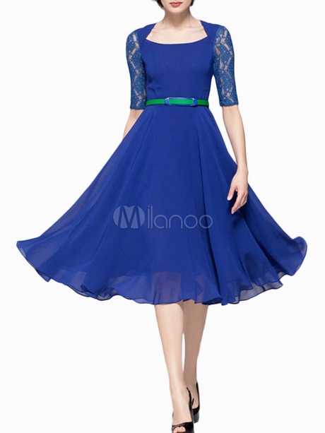 Vestido vintage azul