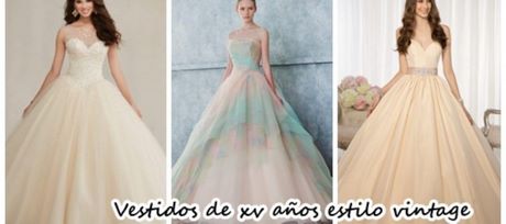 Vestidos de 15 vintage