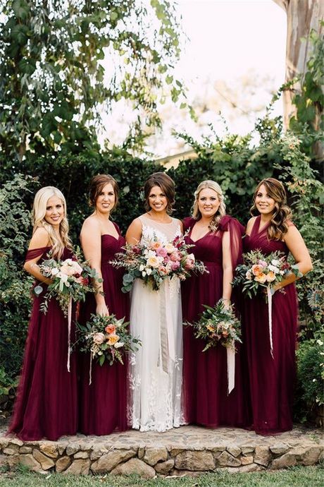 Colores de vestidos de damas para boda