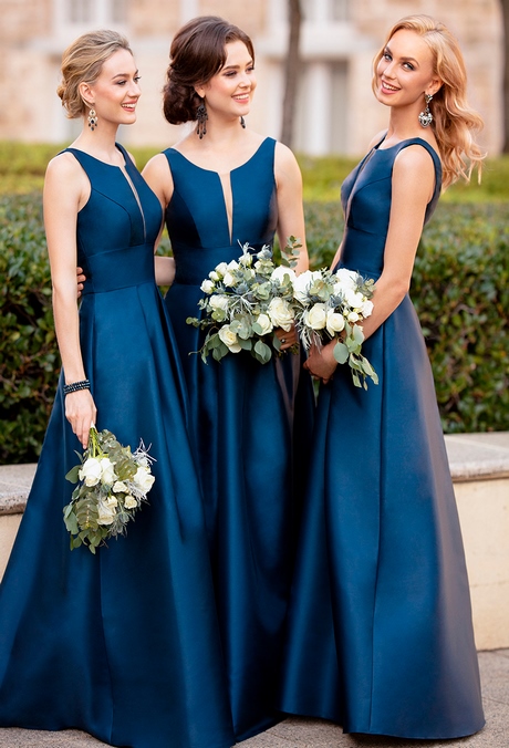 Diseños de vestidos para damas de boda