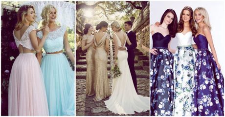 Modas de vestidos de damas de honor