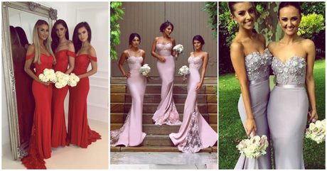 Modas de vestidos de damas de honor