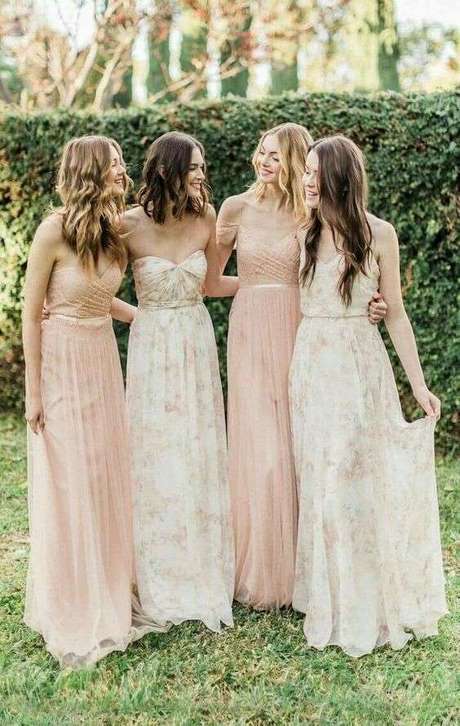 Modelos de vestidos de damas de boda