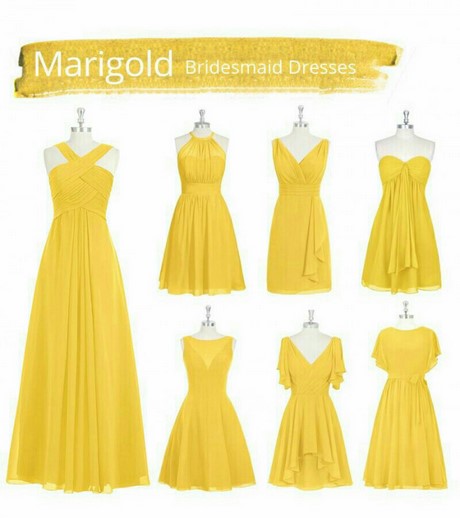 Vestidos amarillos para damas de honor
