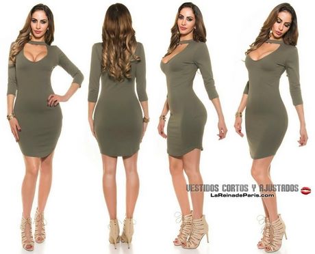 Vestidos cortos ajustados al cuerpo