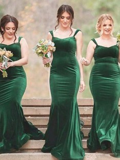 Vestidos dama de honor verde