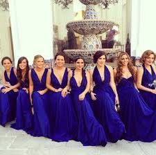 Vestidos damas azul