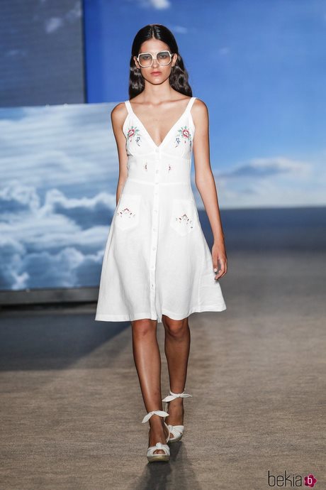 Vestidos de blanco primavera 2019