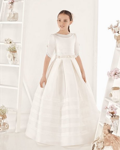 Vestidos de comunion 2019 rosa clara