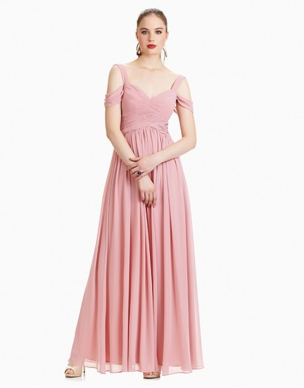 Vestidos de dama de honor rosa palo