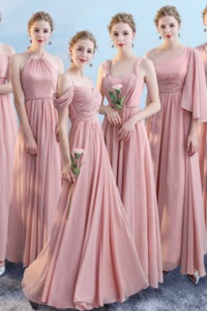 Vestidos de dama de honor rosa palo