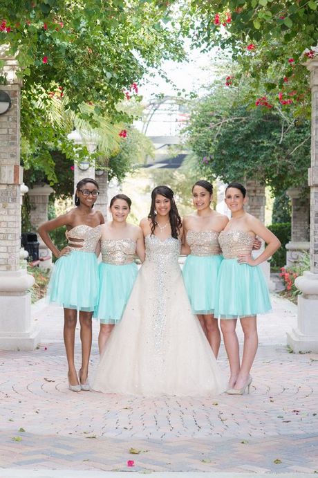 Vestidos de damas de honor de xv